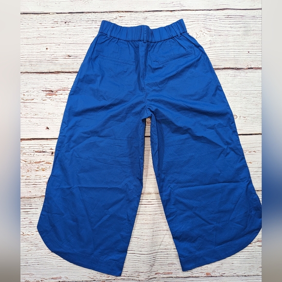 Mare Mare X Anthropologie Curved Hem Chino Pants Small Blue - Picture 5 of 8